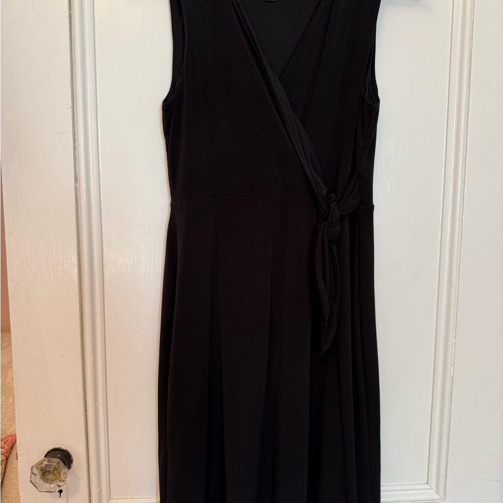 Ann Taylor Classic Black Wrap Dress
